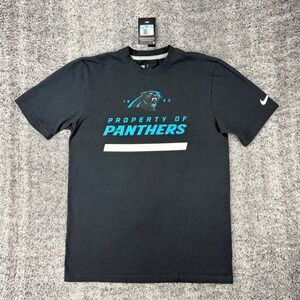 Carolina Panthers Mens Medium Nike NFL Team Apparel T-Shirt Black Cotton